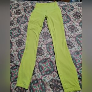 Lululemon Align Tight 25" Size 0, Lime Green